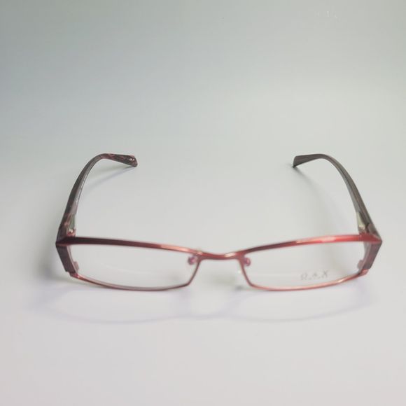 O&X New York OT-208U eyeglasses red full frame eyewear  53-18 136 C7 - Picture 5 of 11